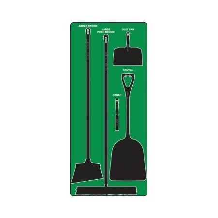 Accuform DRY ZONE STOREBOARDS ULTRA PSB710GNBK PSB710GNBK